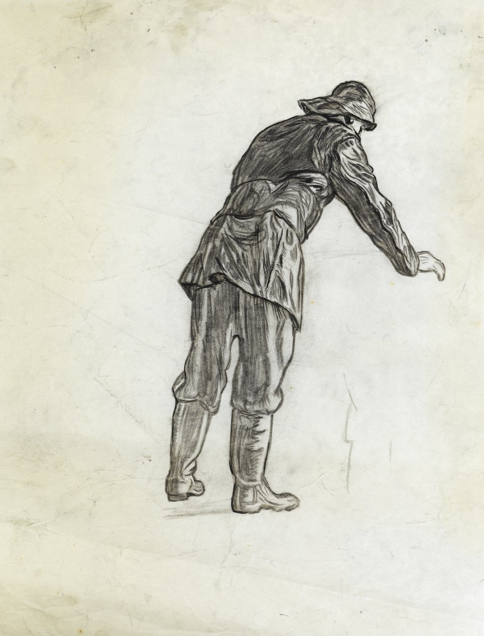 Study for Winter Mine-Laying off Iceland by David Muirhead Bone