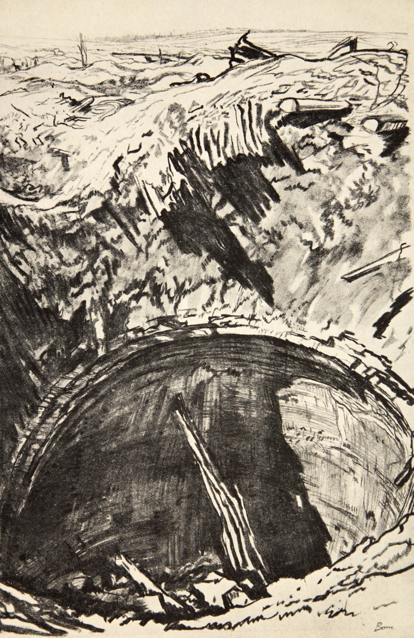 The Pit of Mouquet Farm, Illustration from 