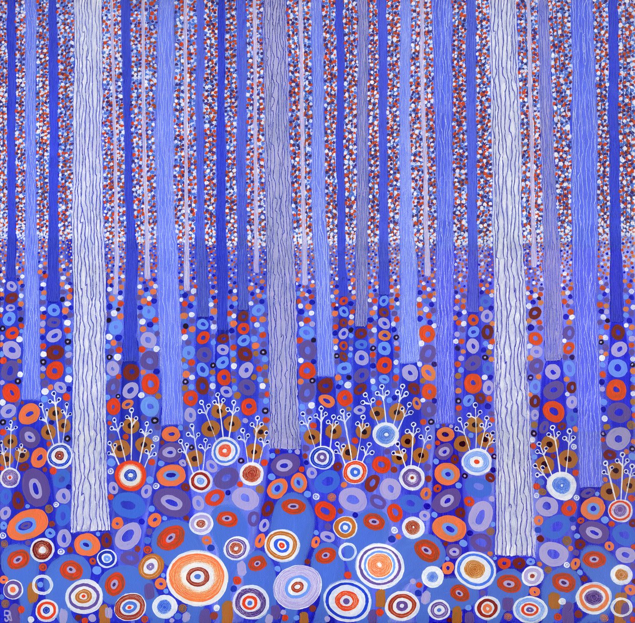 Blue Orange Forest, 2015 by David Newton