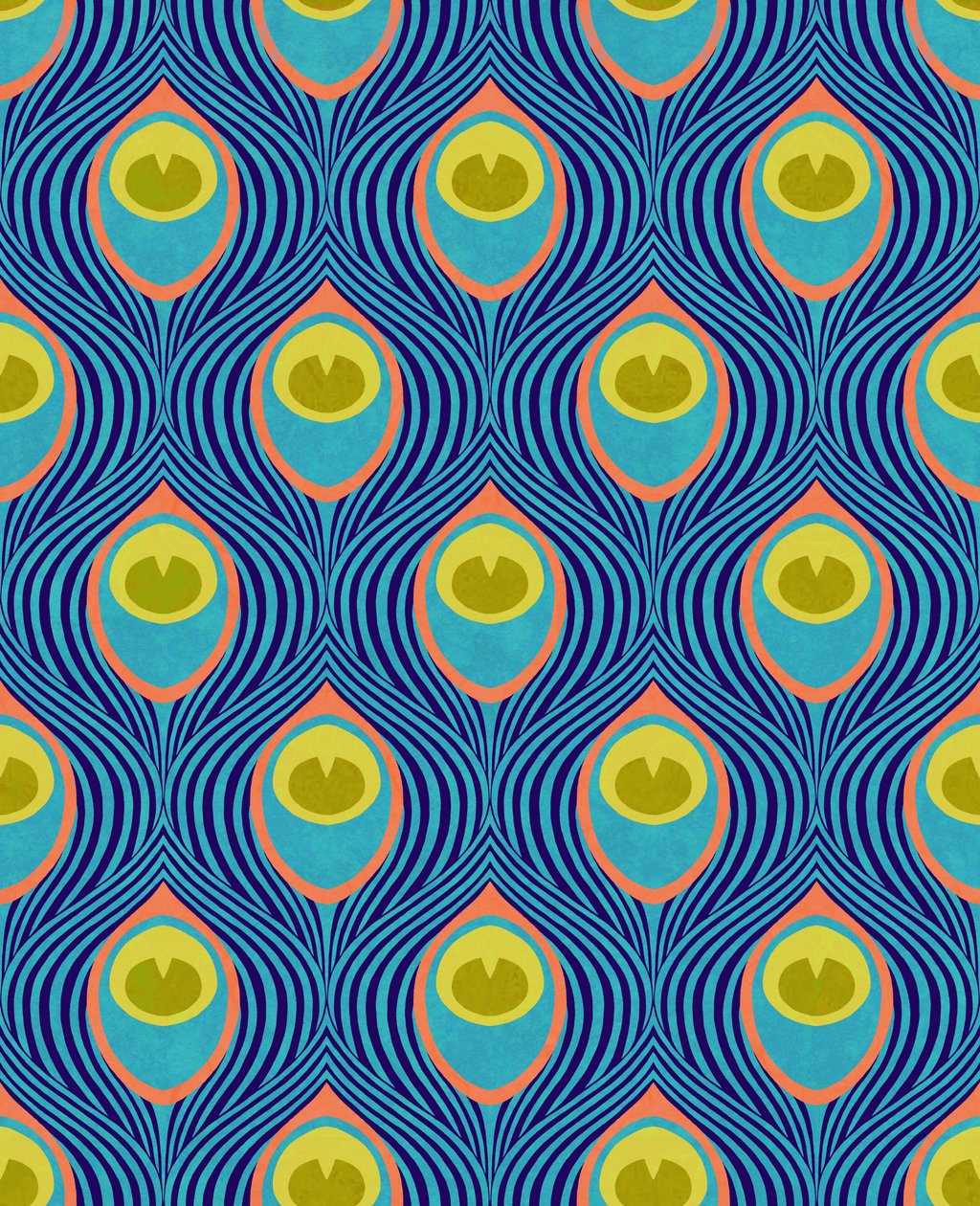 Peacock Cyan, 2019 by David Newton