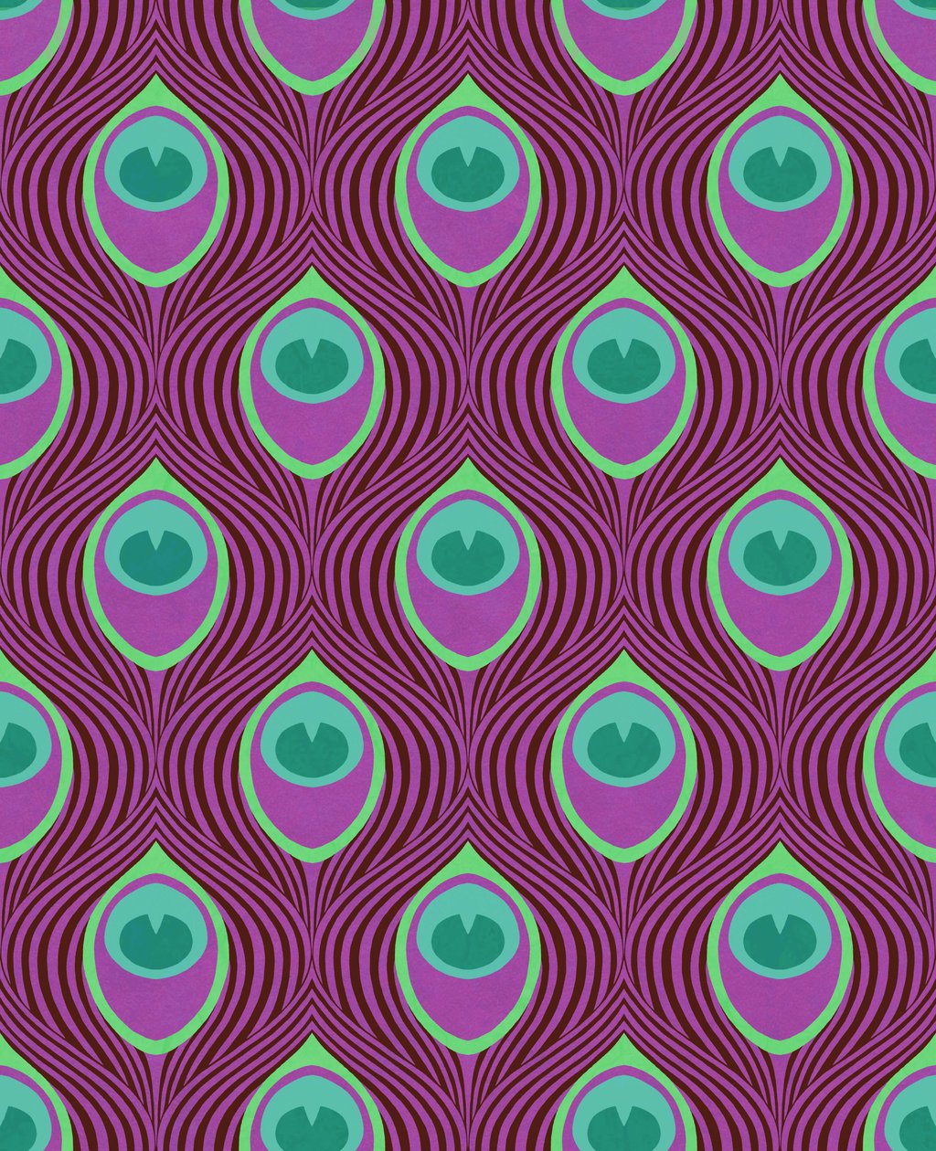 Peacock Magenta, 2019 by David Newton