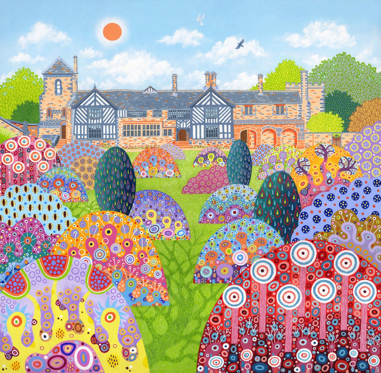 Shibden Hall Sun, 2022 by David Newton
