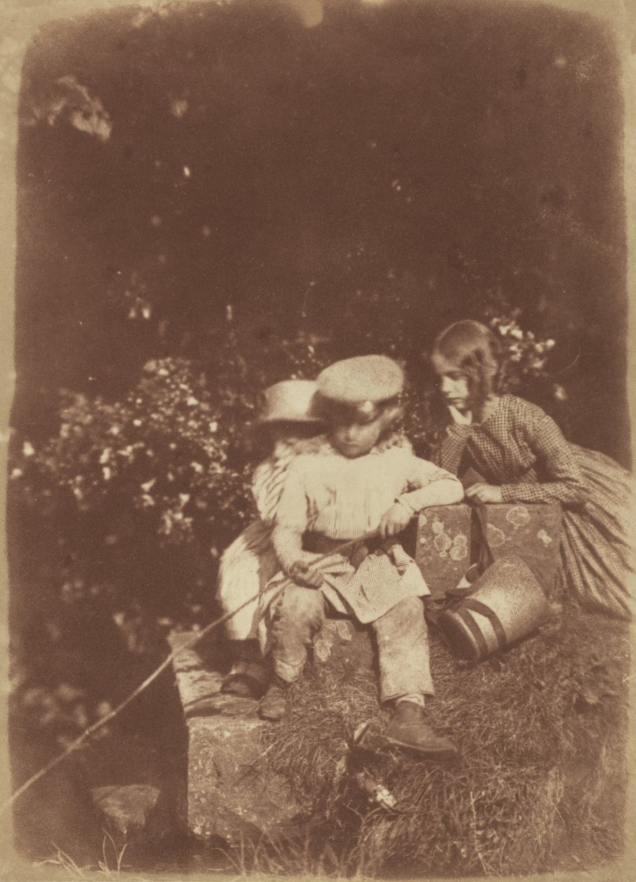 At the Minnow Pool by David Octavius Hill, Robert Adamson