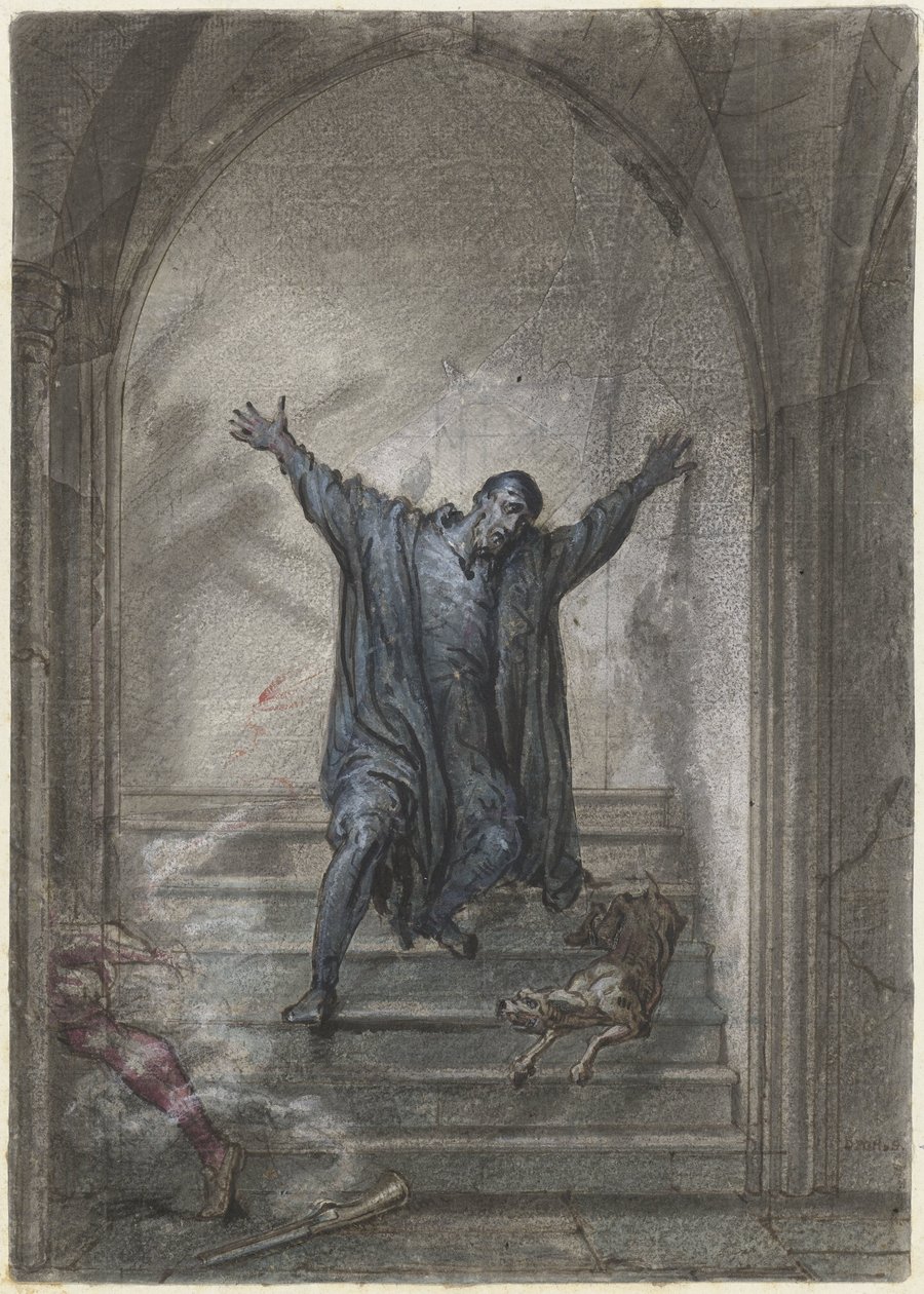 The Murder of William of Orange by David Pièrre Giottino Humbert de Superville