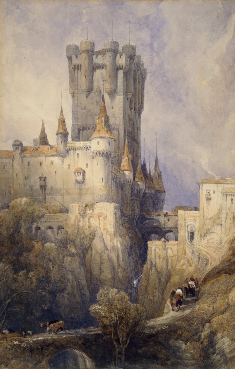 Alcazar, Segovia, Spain, 1836 by David Roberts