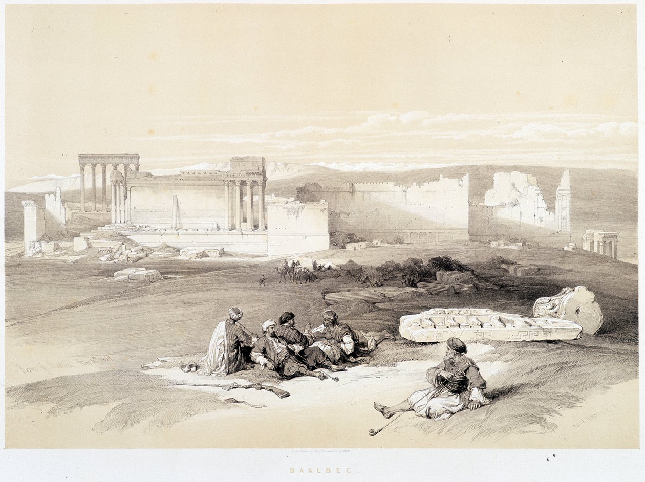 Baalbec (Baalbek) in Lebanon, Drawing Made 05/05/1839 in 