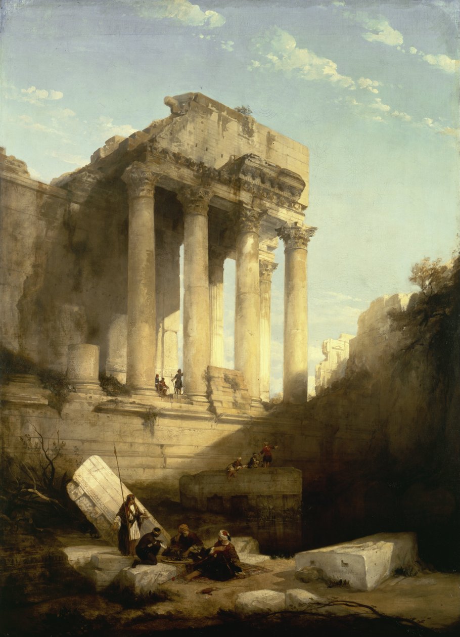 Baalbec - Ruins of the Temple of Bacchus by David Roberts