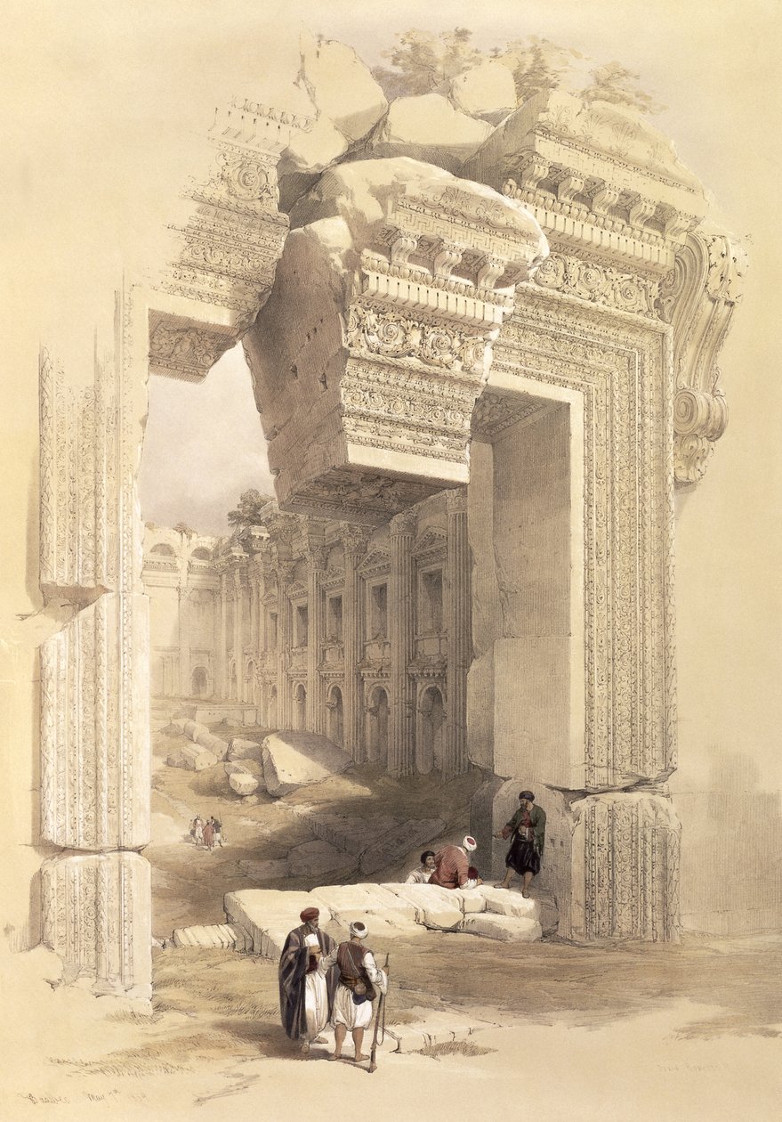Baalbec, May 7th 1839, Plate 81 from Volume II of 