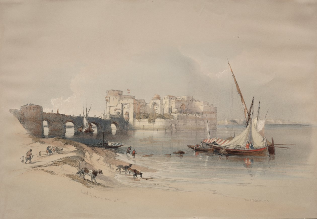 Citadel of Sidon by David Roberts