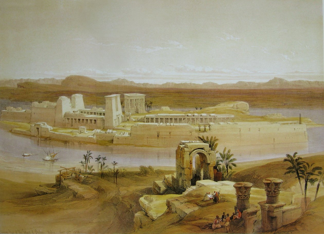 Temple Island Philae by David Roberts