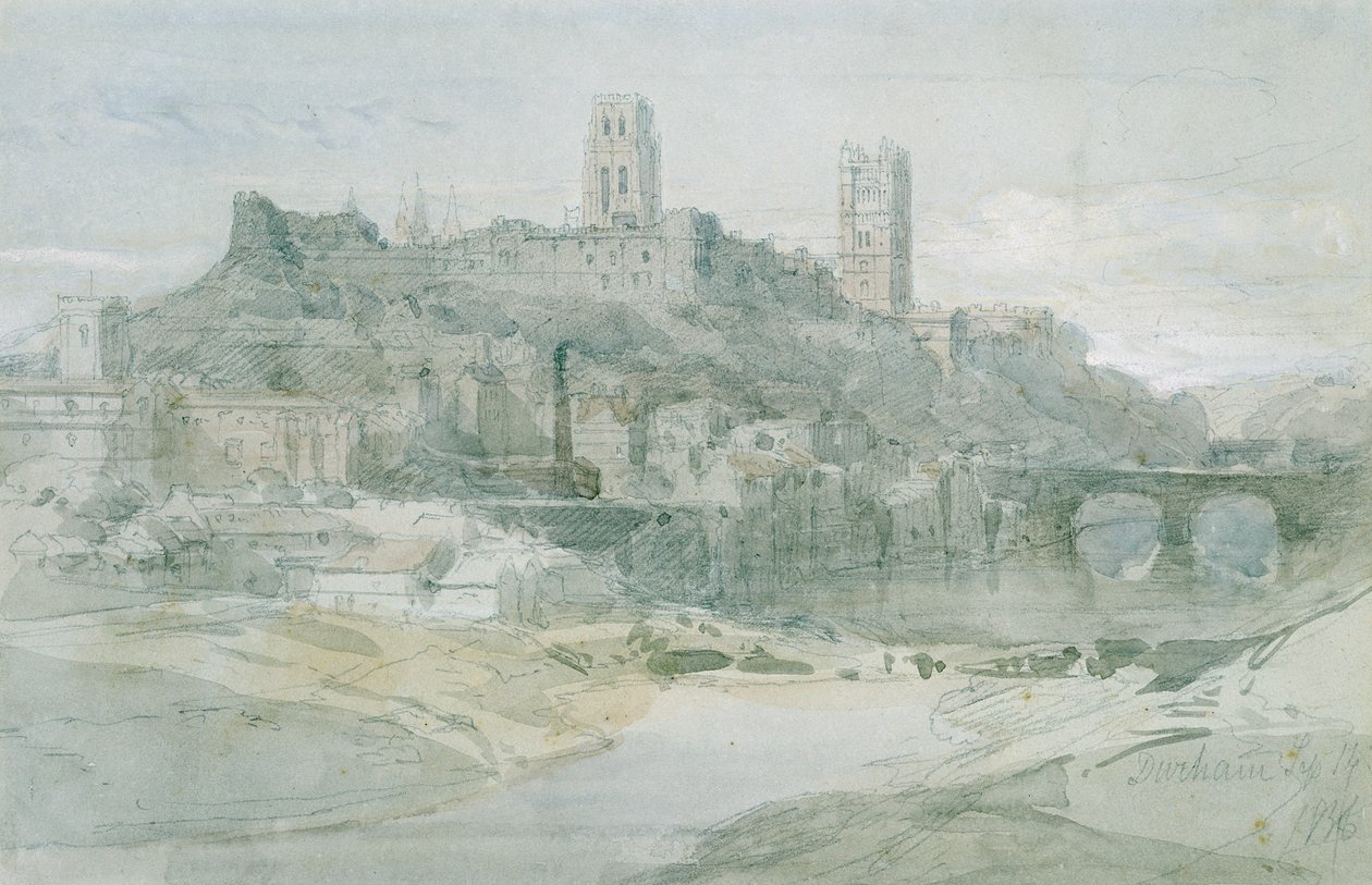 Durham, 1836 by David Roberts