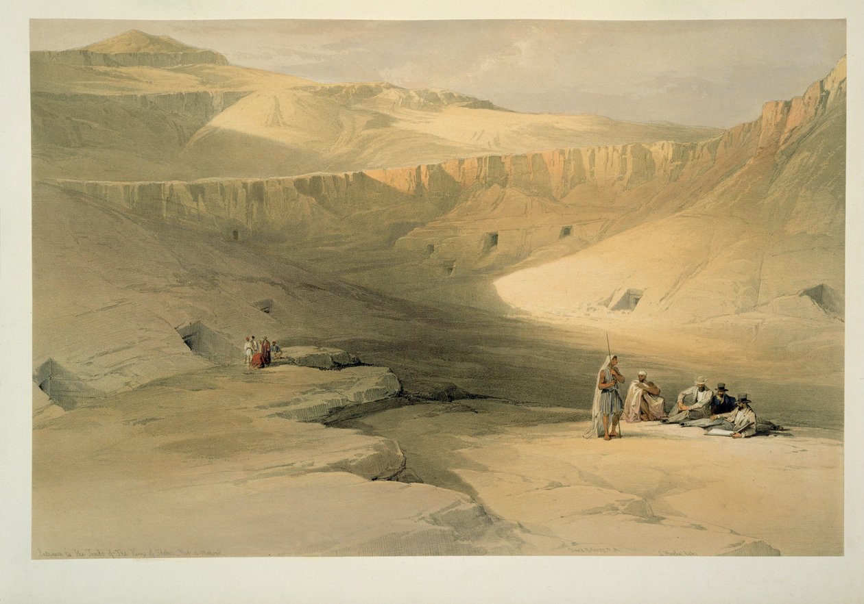 Entry into the Valley of the Kings, Egypt by David Roberts