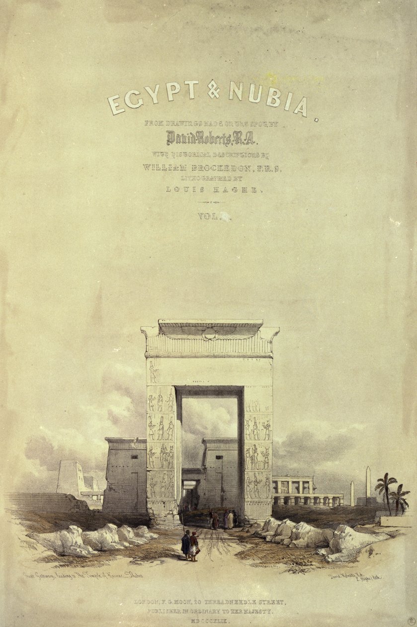 Great Gateway Leading to the Temple of Karnak, Titlepage to 