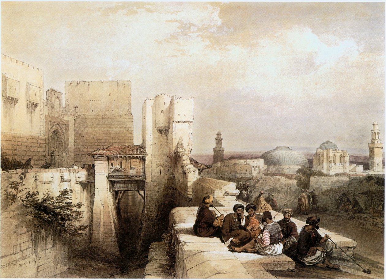 In the Holy Land: Jerusalem, Entrance to the Citadel by David Roberts