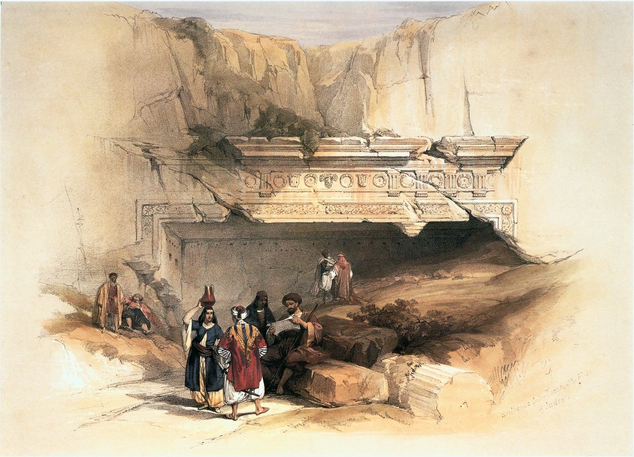 In the Holy Land: Jerusalem, Tombs of the Kings by David Roberts