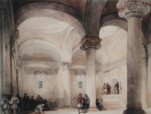 Interior of a Mosque, c.1835 by David Roberts