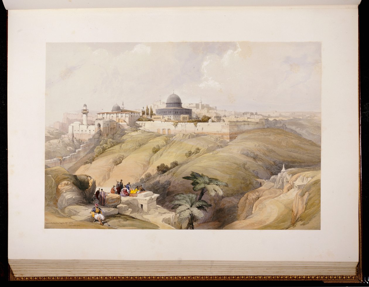 Jerusalem, April 9th 1839, engraved by Louis Haghe, 1843 by David Roberts