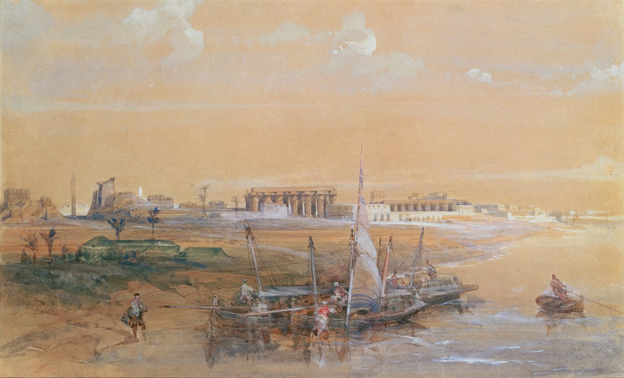 Luxor on the Nile by David Roberts