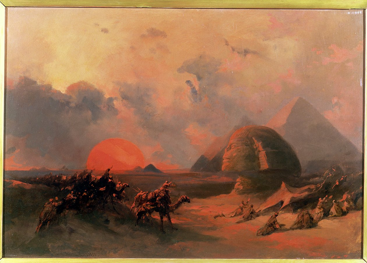 Recollection of the Desert on the Approach of the Simoon by David Roberts