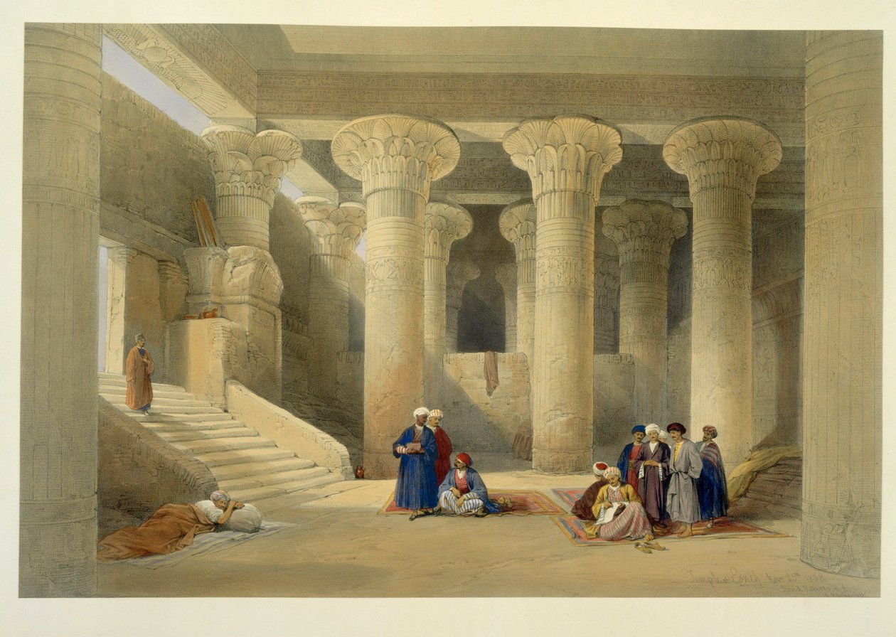 Temple at Esna by David Roberts