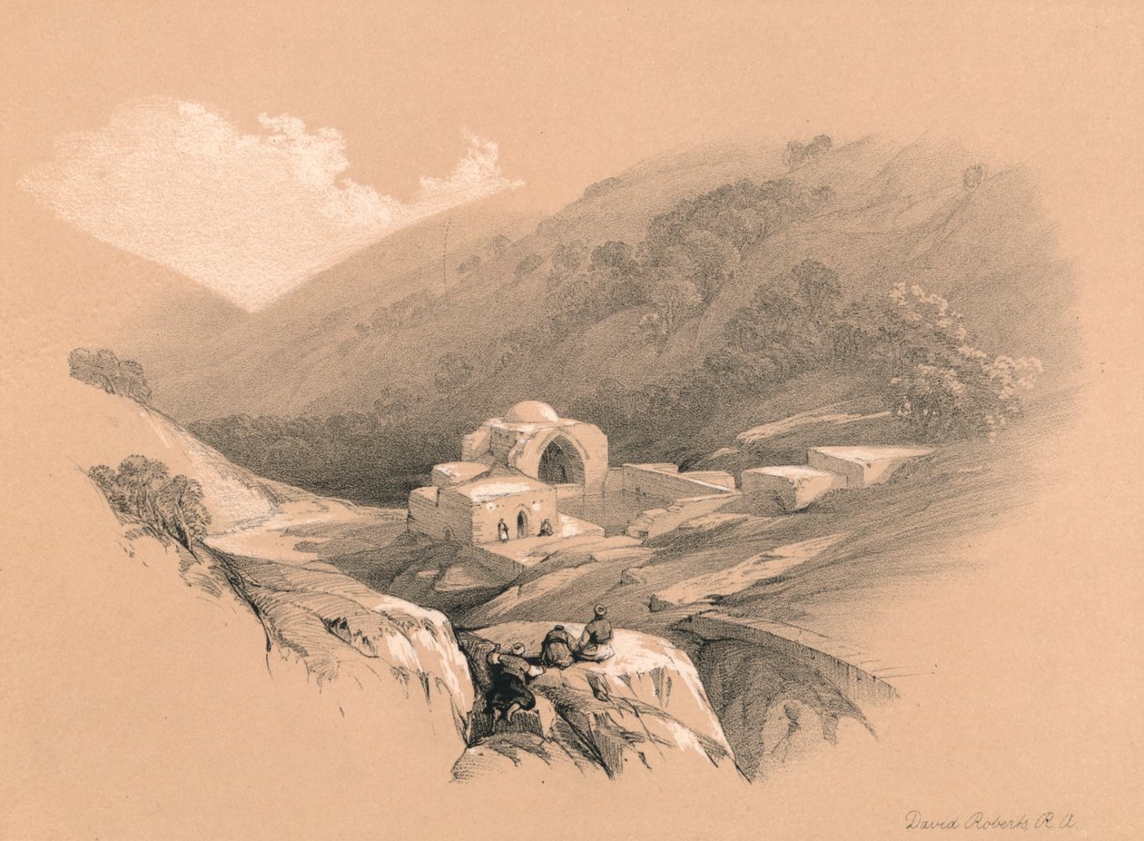 The Fountain of Job, 1855 by David Roberts