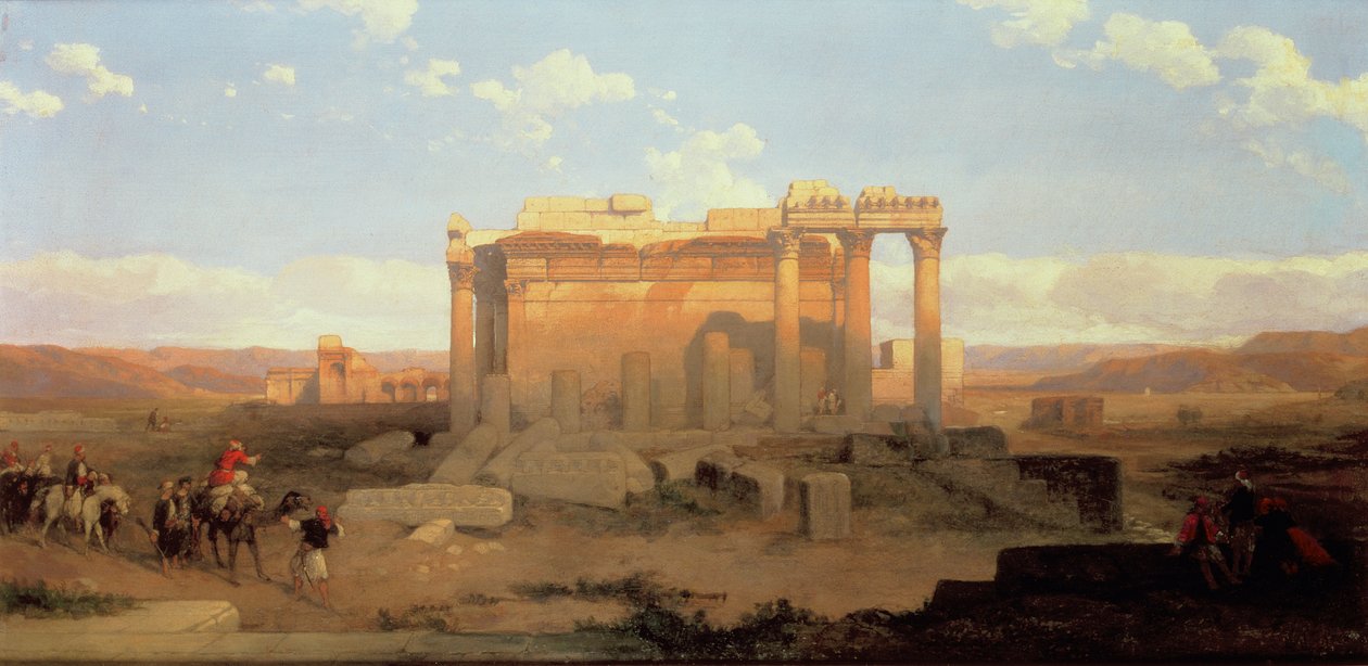 The Ruins of the Smaller Temple at Baalbeck by David Roberts