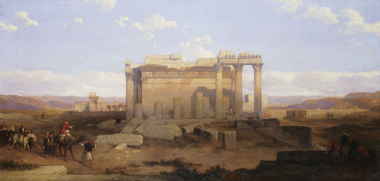 The Ruins of the Smaller Temple at Baalbeck by David Roberts