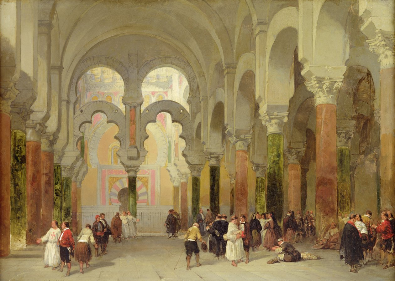 The Sanctuary of the Koran, Mosque at Cordoba, 1849 by David Roberts