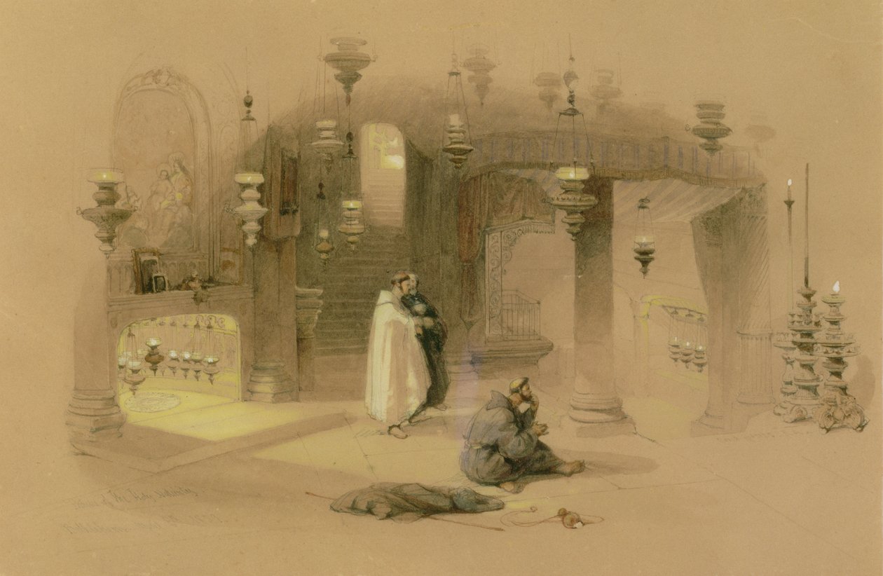 The Shrine of the Holy Nativity, Bethlehem by David Roberts