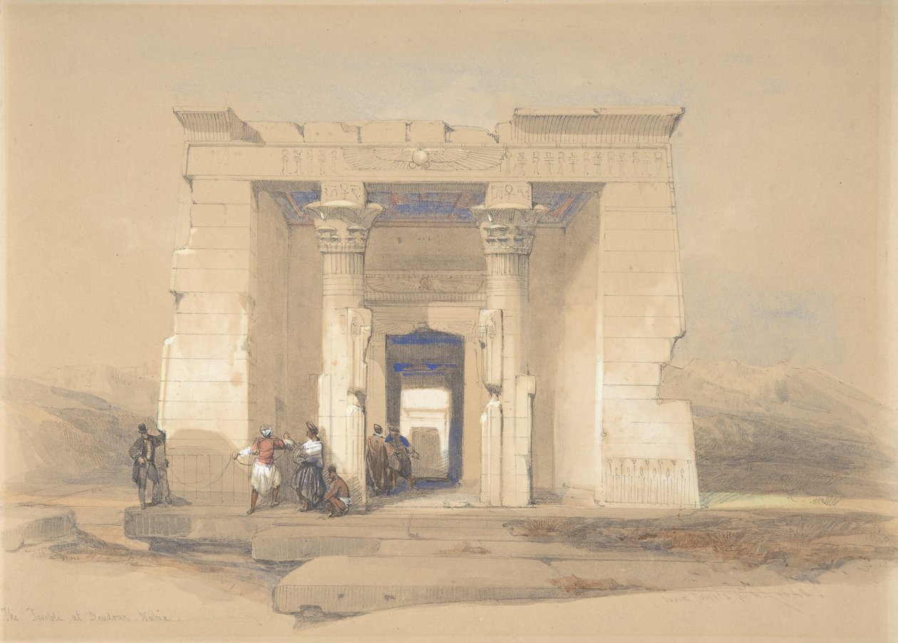The Temple at Dendur, Nubia, 1848 by David Roberts