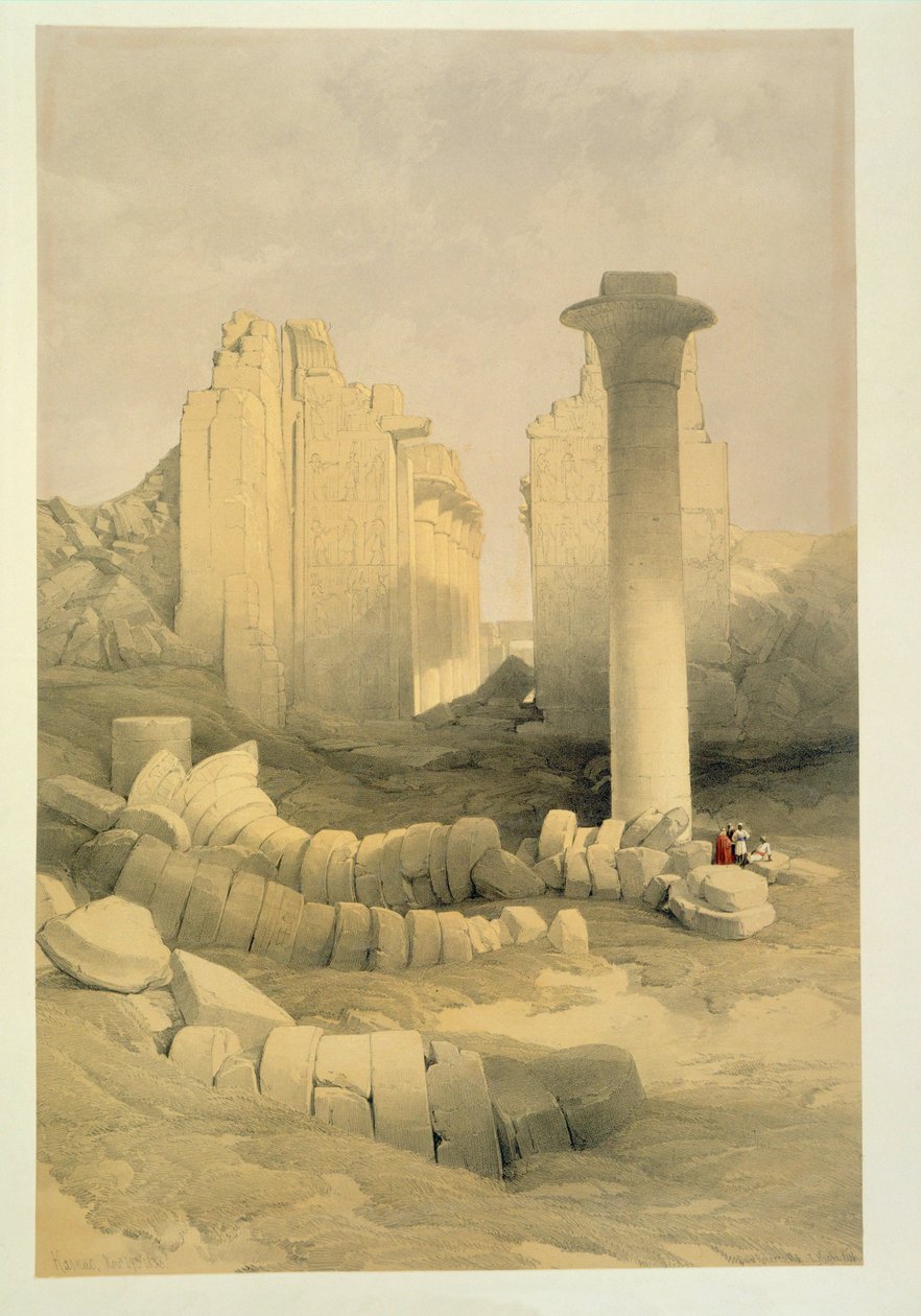 The Great Temple at Karnak by David Roberts