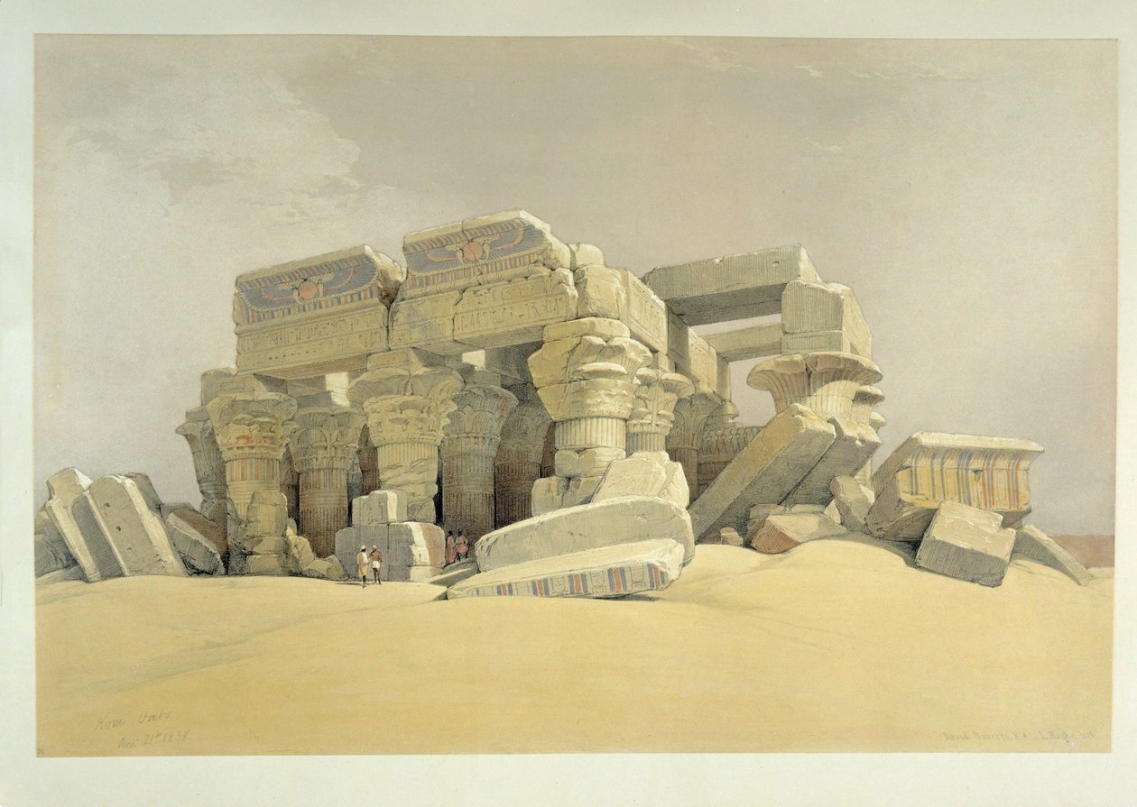 The Temple at Kom Ombo by David Roberts