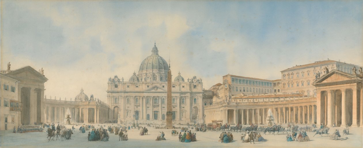 View of St. Peters, Rome by David Roberts