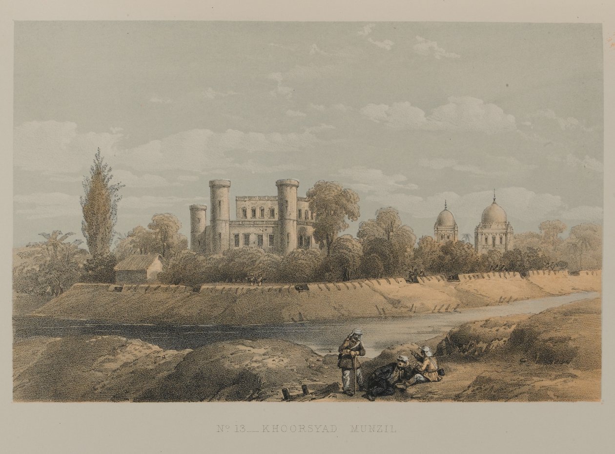 Khoorsyad Munzil, Lucknow by David Scott Lieutenant Colonel (after) Dodgson