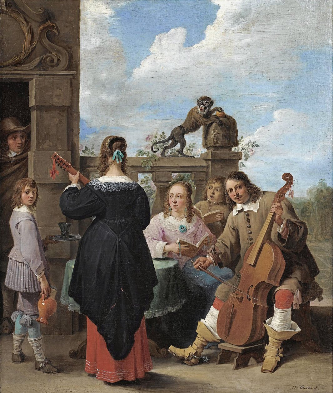 A Family Concert on a Terrace by David Teniers the Younger