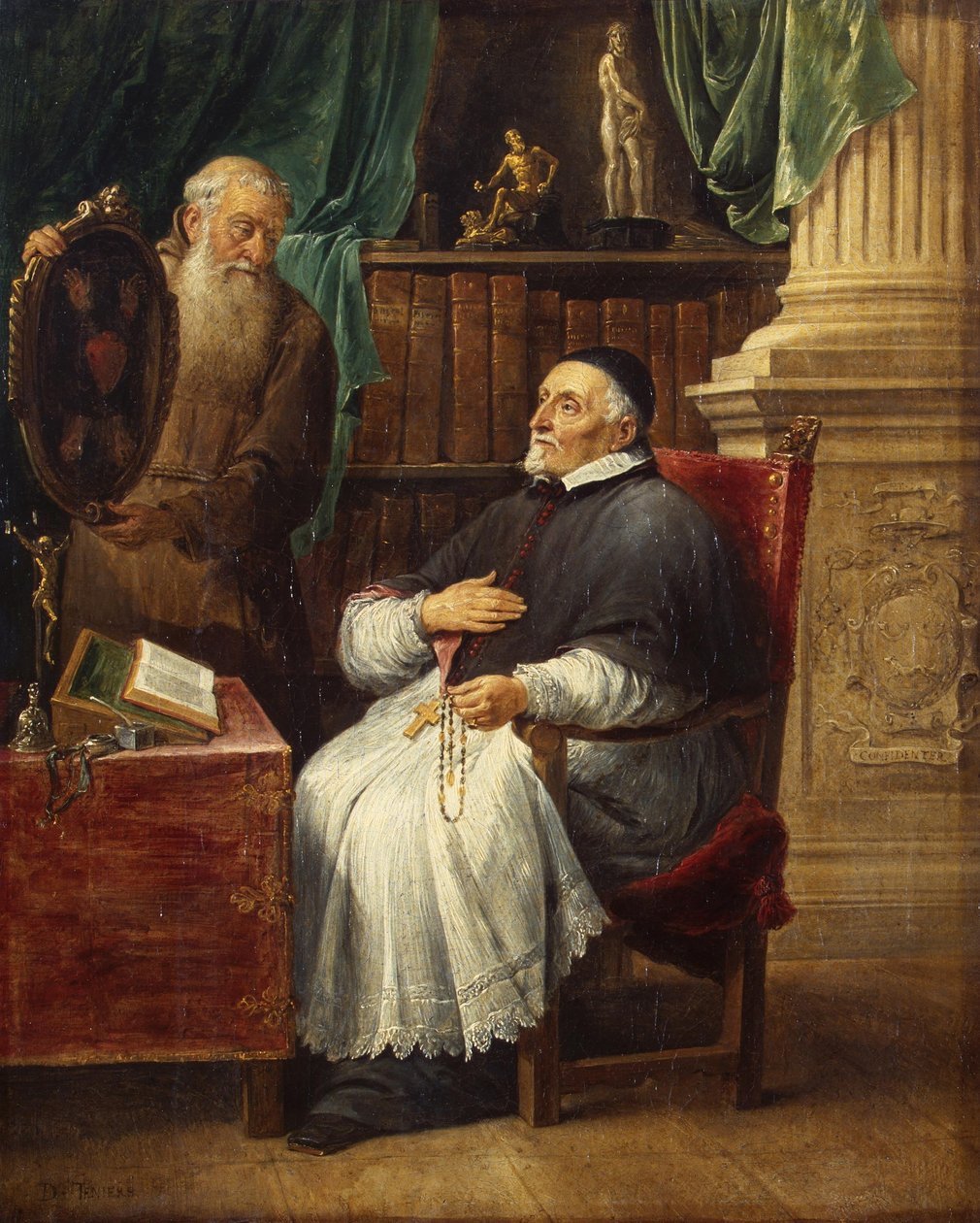 Portrait of Bishop Antonius Triest and His Brother Eugene, a Capuchin by David Teniers the Younger