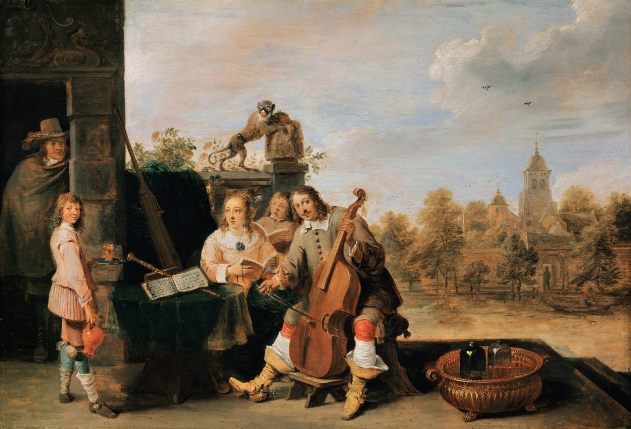 Self-portrait with Family, c. 1645 by David Teniers the Younger