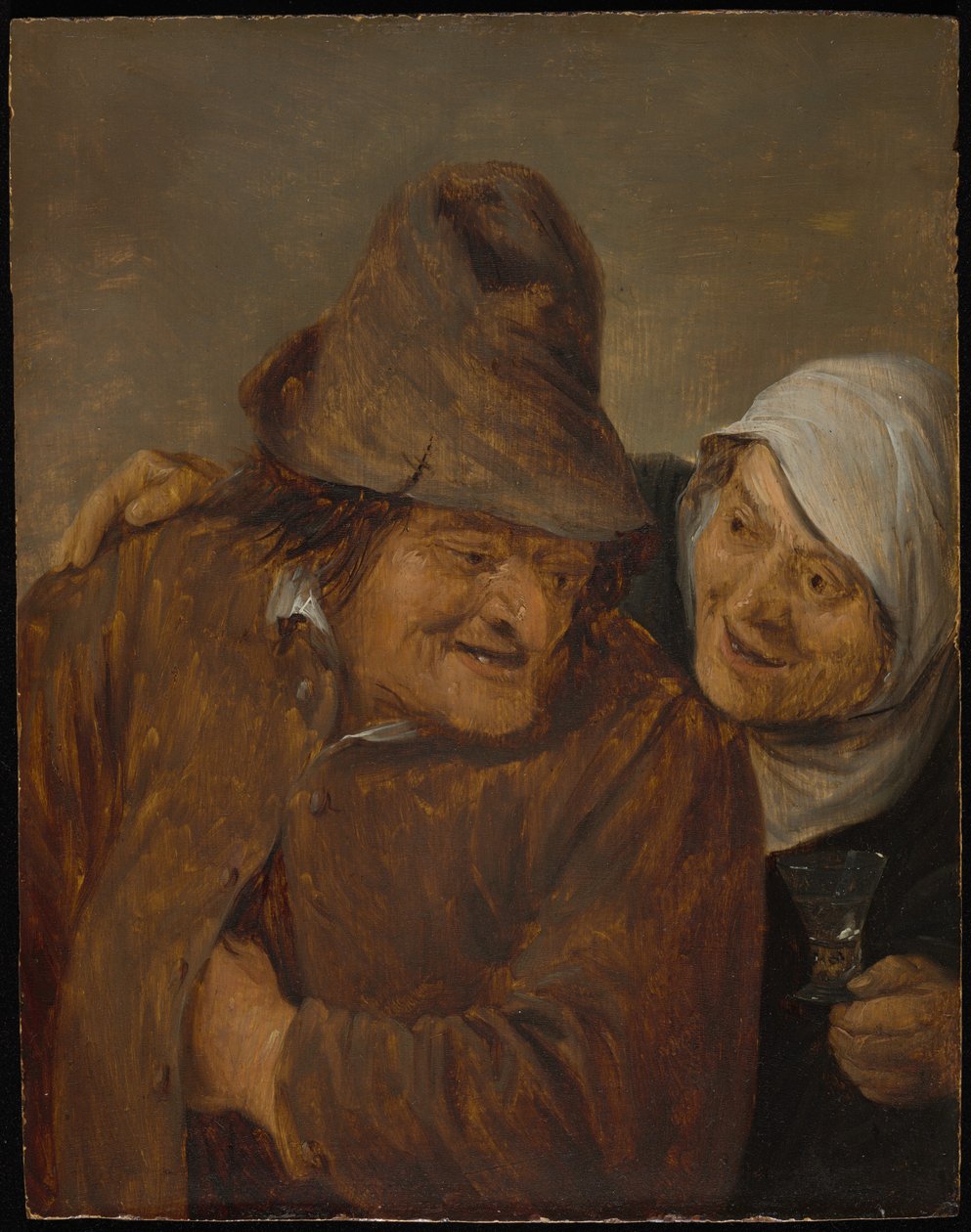 Two Peasants with a Glass of Wine by David Teniers the Younger