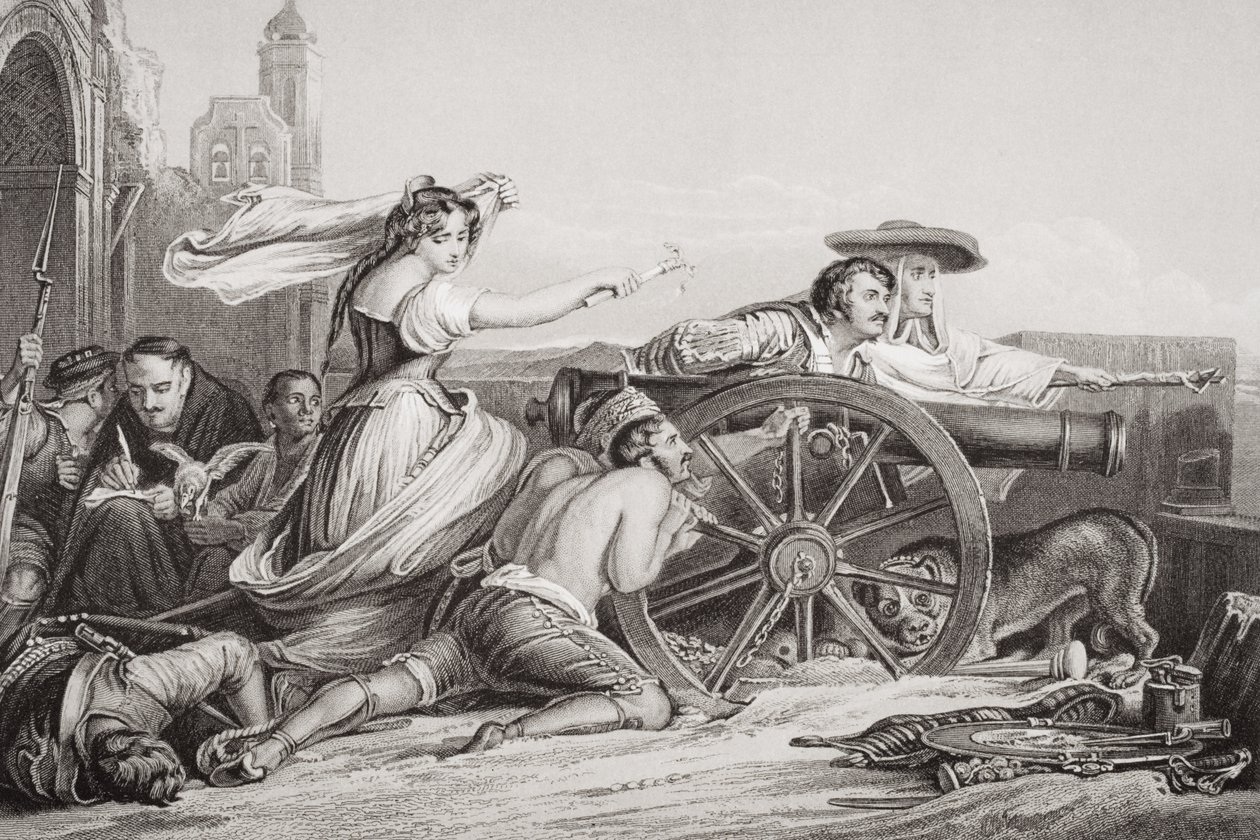 The Defence of Saragossa, 1808, from 