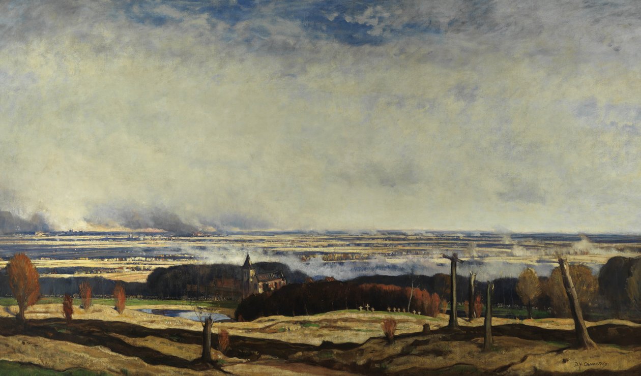 Flanders from Kemmel, 1919-20 by David Young Cameron