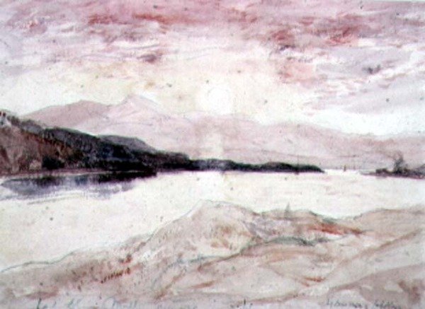 Loch Aline, Argyllshire: View from the North with the Island of Mull by David Young Cameron