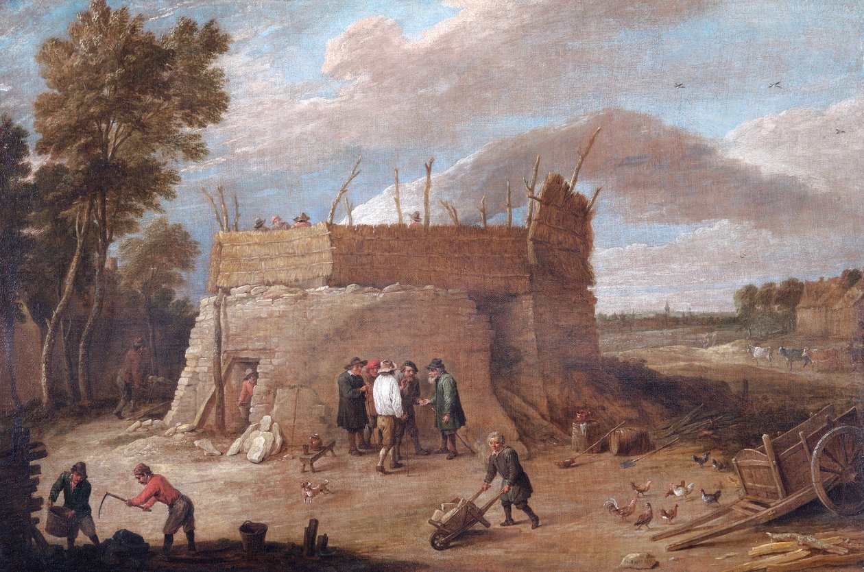 A Lime-Kiln With Figures by David Teniers the Younger