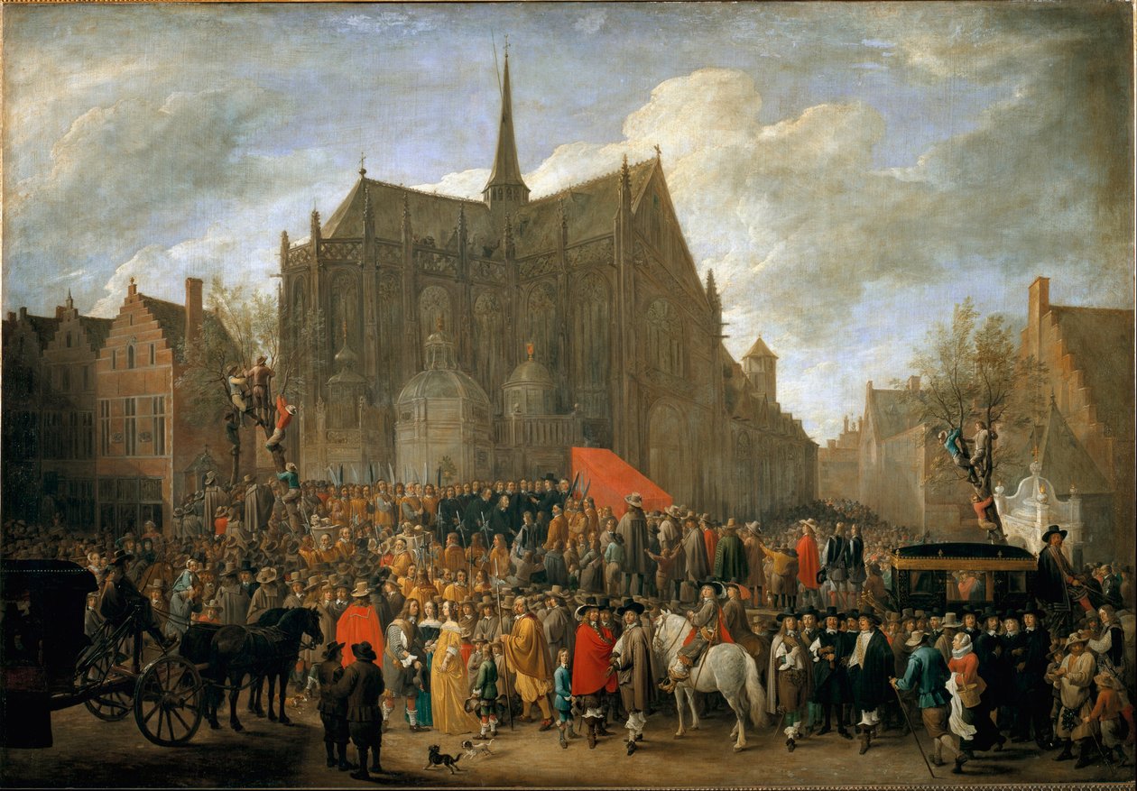 The game of papegai in Brussels by David Teniers the Younger