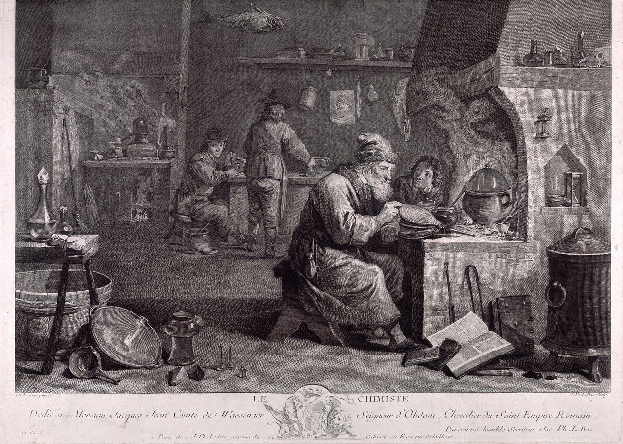 The laboratory of the alchemist by David Teniers the Younger