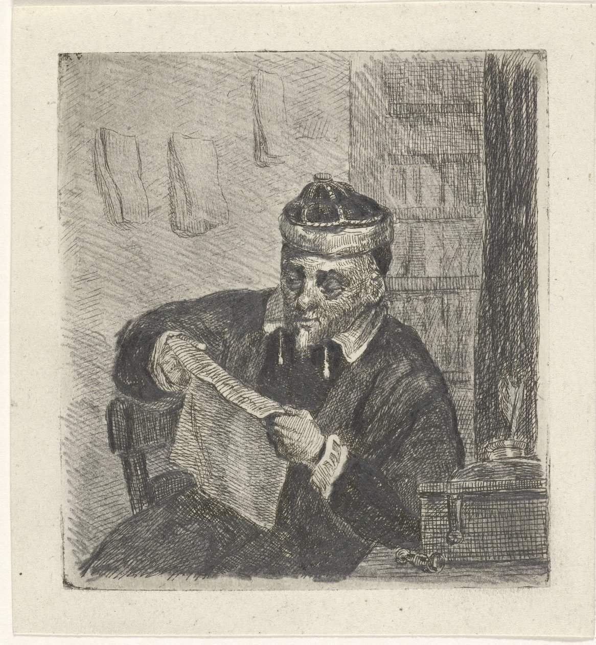 Reading Man by David van der Kellen