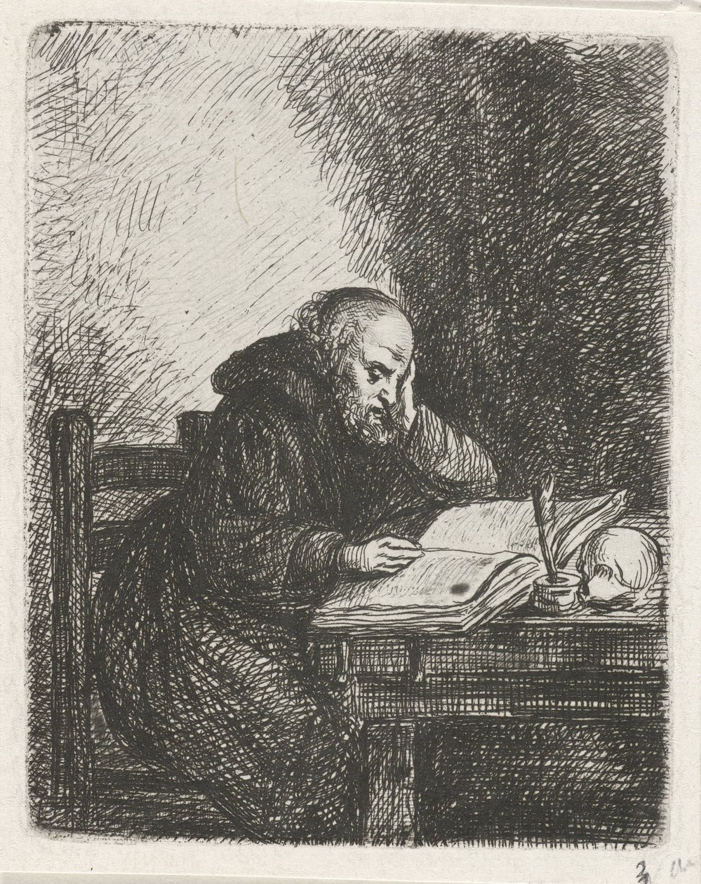 Reading Monk by David van der Kellen