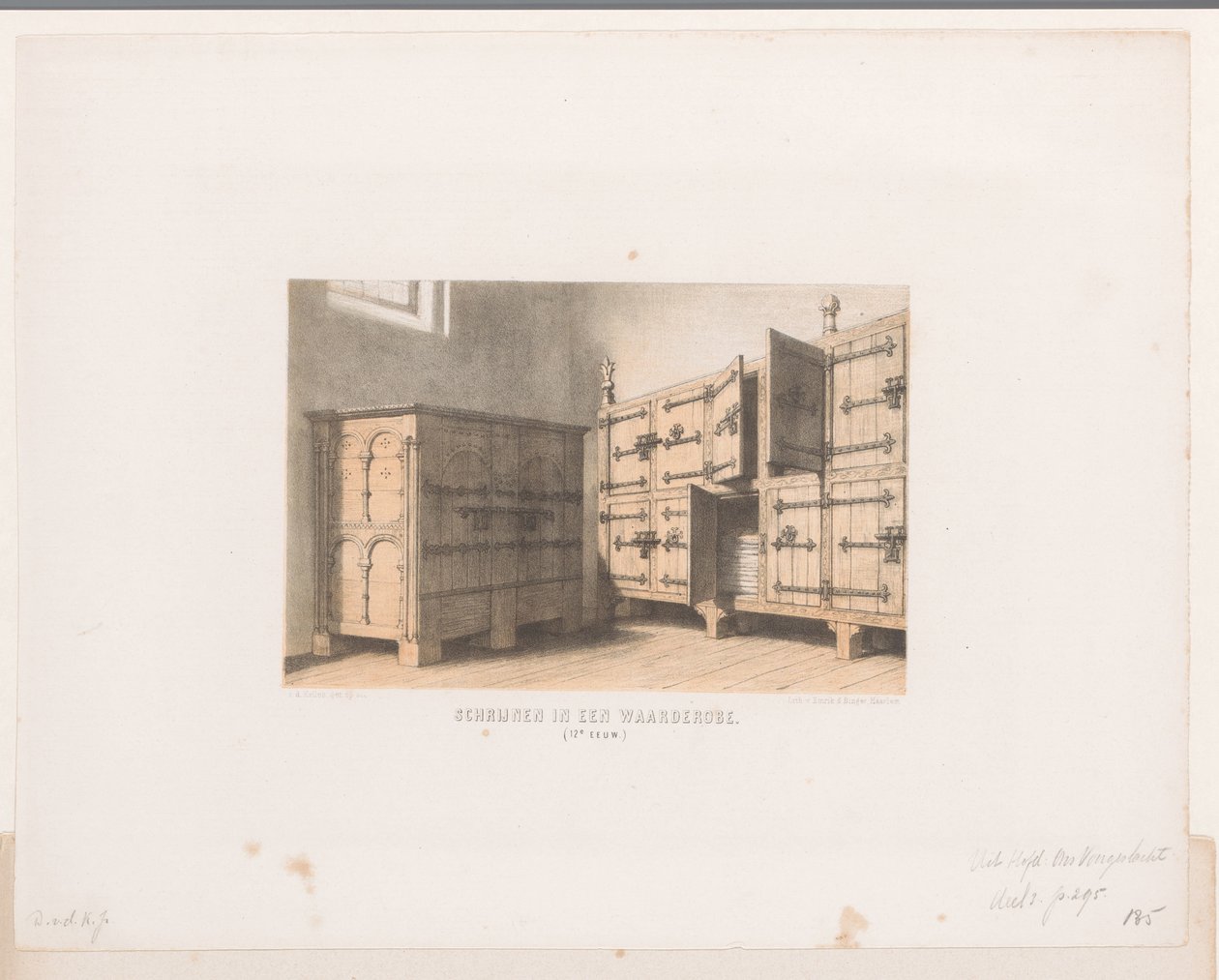 Cabinets, 12th Century (Shrines in a Wardrobe) by David van der Kellen