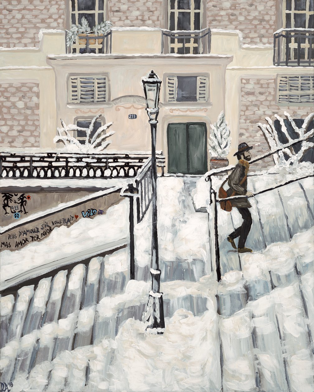 Montmartre Snow, 2017 by Deborah Eve Alastra