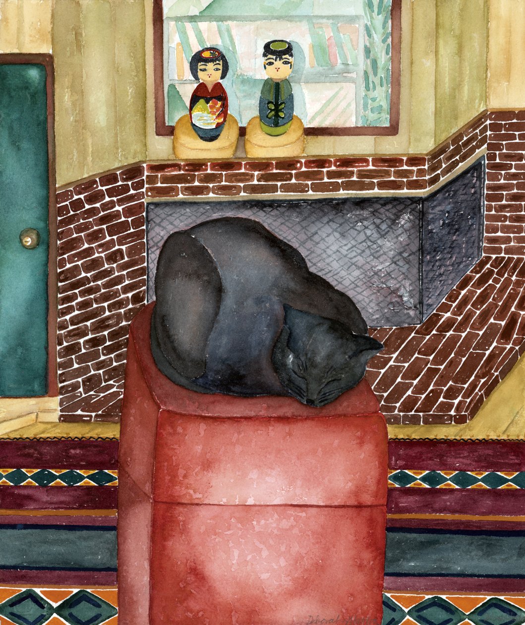 Red Stool by Deborah Eve Alastra