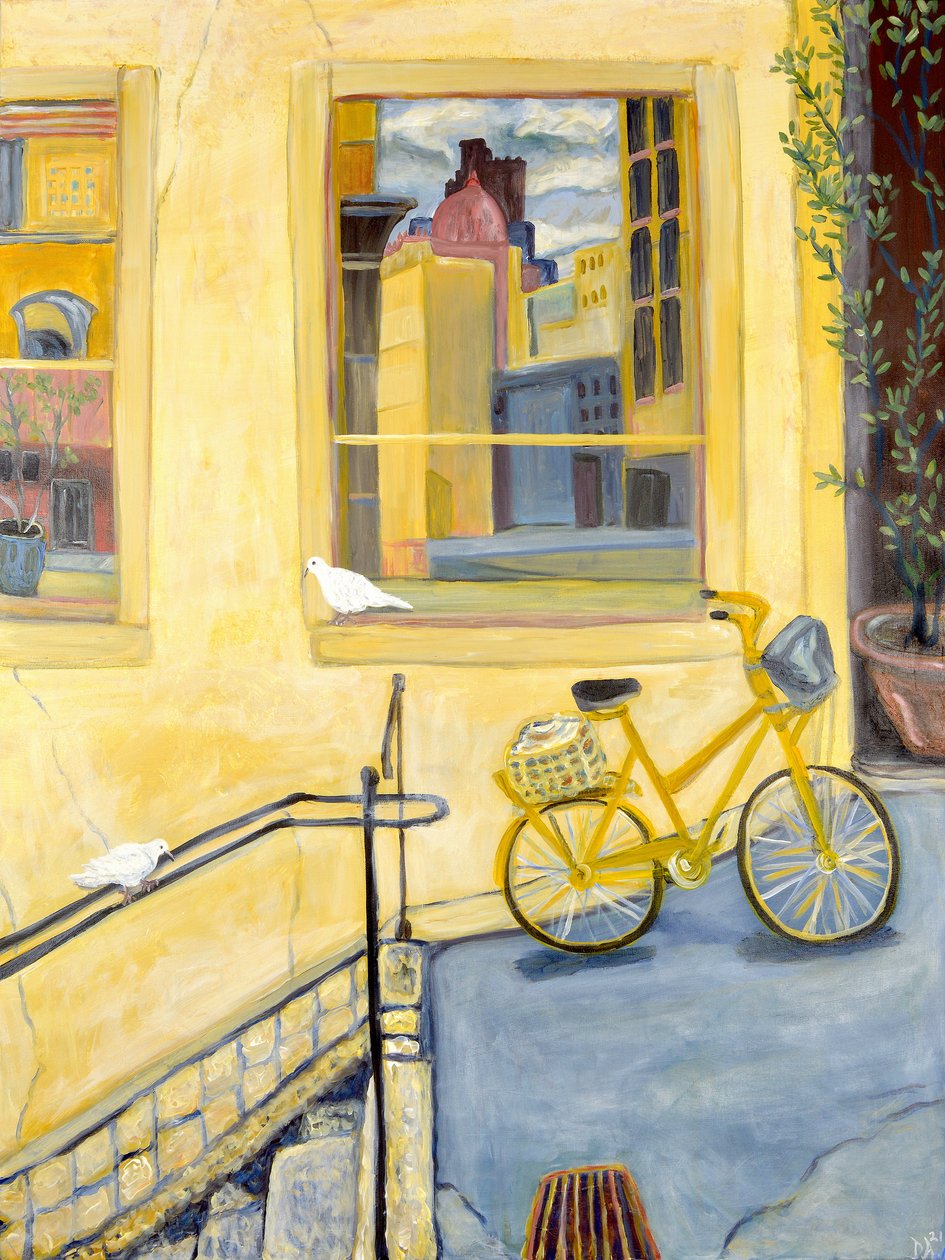 Yellow Bike, 2022 by Deborah Eve Alastra